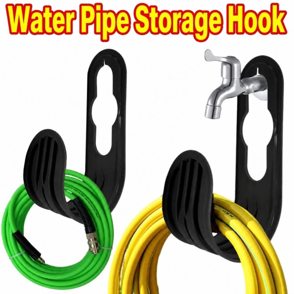 2Pcs Space Saving Water Pipe Storage Hook Heavy Duty Hose Storage Rack Gardening Tools