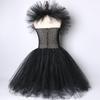 Girls' Maleficent Witch Costume Dress for Halloween Party - Mesh Skirt Set