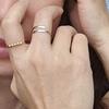 Multifuntional Beaded Rings Adjustable Opening Finger Rings Copper Texture Suitable for Daily and Various Occasion