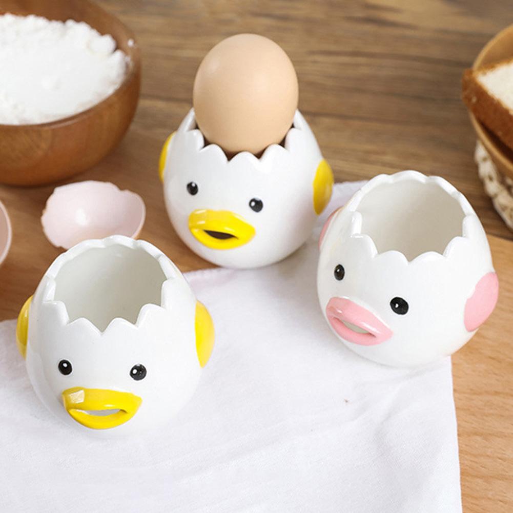 Cute Chicken Egg White Separator Reusable Creative Egg Yolk Separator Protein Separator for Friend Family Birthday Gift