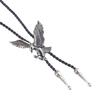 Ethnic Classic Cowboy PU Leather Rodeo Bolo Tie Cord Eagle Pendant