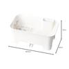 Pearl Metal Dish Drainer Basket with Draining Tray, Made in Japan, Plastic, Blanc Kitchen, HB-3664, White, Approx. 24cm W x 36.5cm D x 15cm H (excludi