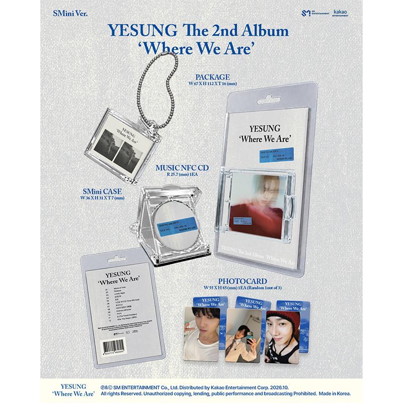 [Pre-order] YESUNG (SUPER JUNIOR) - 2ND Album [Where We Are] SMini Ver.
