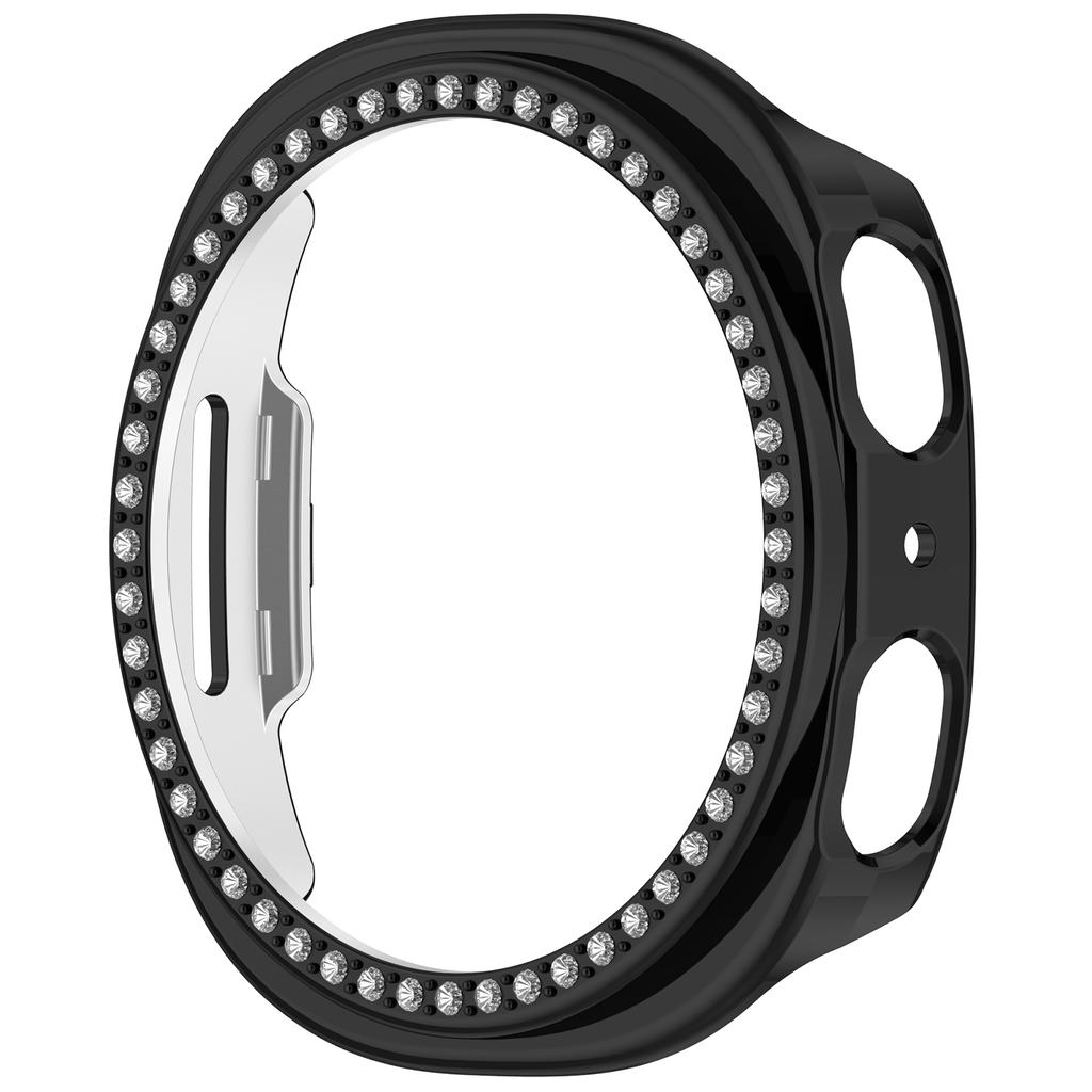 Bling PC Průhledné Ochranné Pouzdro Pro Samsung Galaxy Watch8 40mm 44mm Diamantové Křišťálové Pouzdro Tvrdý Kryt Ochranný Rám Hodinek