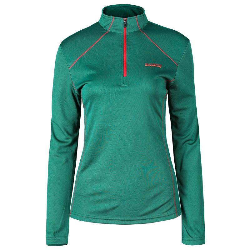 Outdoor quick-drying clothes women's long-sleeved T-shirts slim-fitting and thin, sweat-absorbing and breathable, sun protection, hiking,  clothes