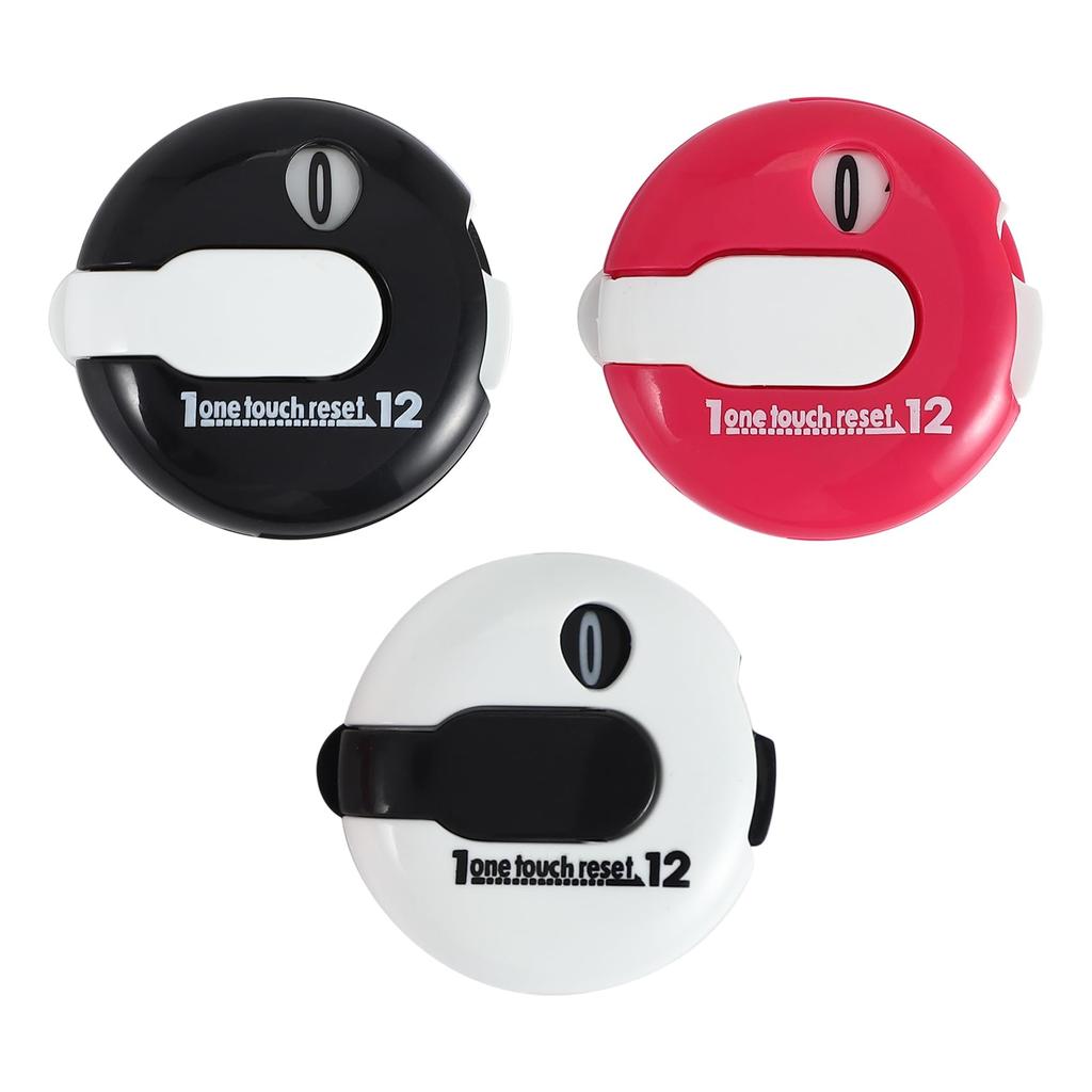 HCSKOSS 3Pcs Mini Golf Score Counter Golf Stroke Counter, One