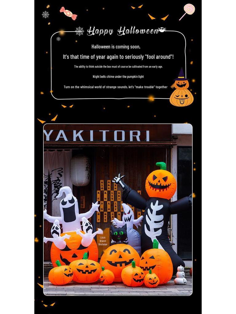 Large Inflatable Pumpkin Balloon Halloween Decoration for Kindergartens and Malls