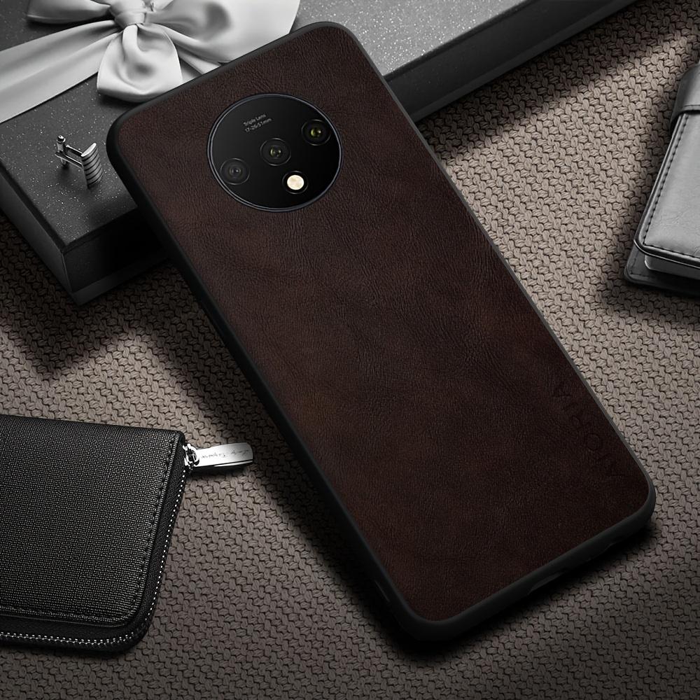Phone Case - Luxury Retro Faux Leather Phone Case for Oneplus 9 8 7 6 Pro 9R 9RT 9 US 6T 8T 7T Pro Matte Soft Bumper Hard Back Cover Fashion Case