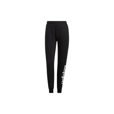 Calças Esportivas Femininas Slim Fit de Cintura Média com Estampa de Logo Neo Calças Pretas HI4653