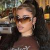 One Piece Rimless y2k Sunglasses Women For Men Fashion Vintage Luxury Brand Designer Sun Glasses Popular Punk Sport Shades UV400