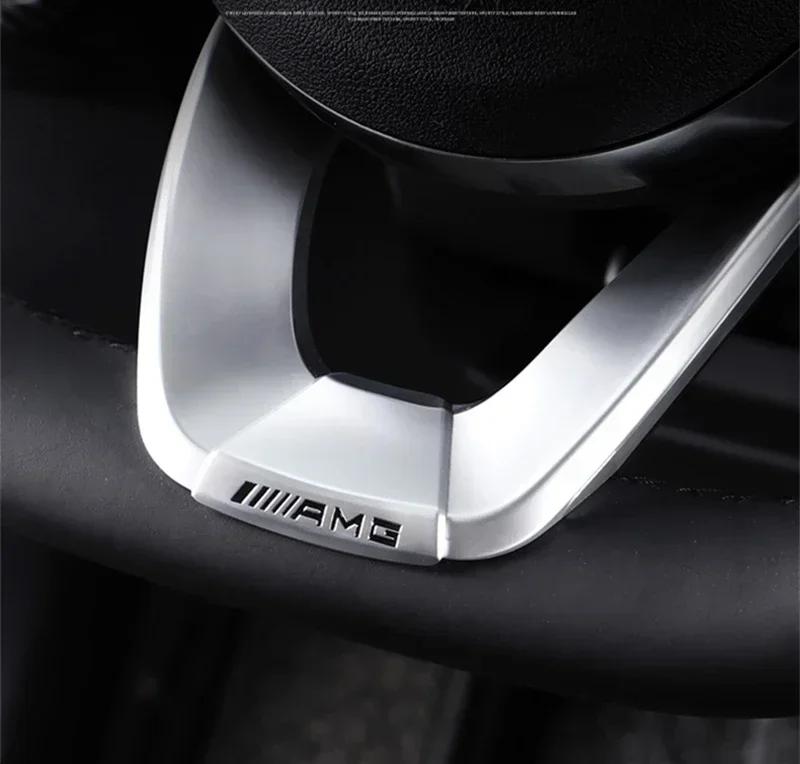 Auto-Emblem-Plakette Lenkrad-Dekorationsleiste Aufkleber für Mercedes Benz AMG W206 W204 W205 W212 W213 W221 W222 W223 W251 W464