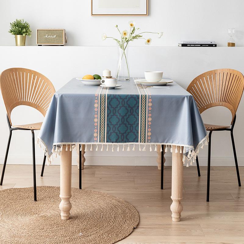 Simple Tablecloth Pvc Waterproof And Oilproof Disposable Printed Tablecloth Coffee Table Desk Table Tablecloth Dining Table