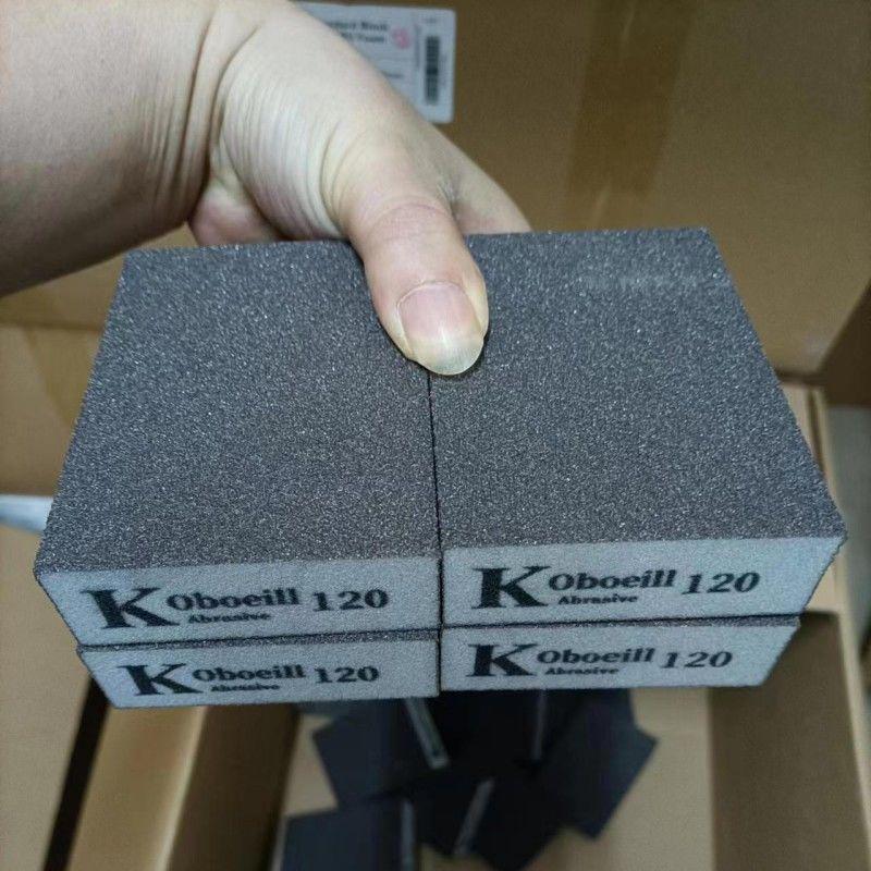 Sponge Sanding Block for Woodworking, Furniture, Paint, Rust, Wall Putty, and Grout Polishing.