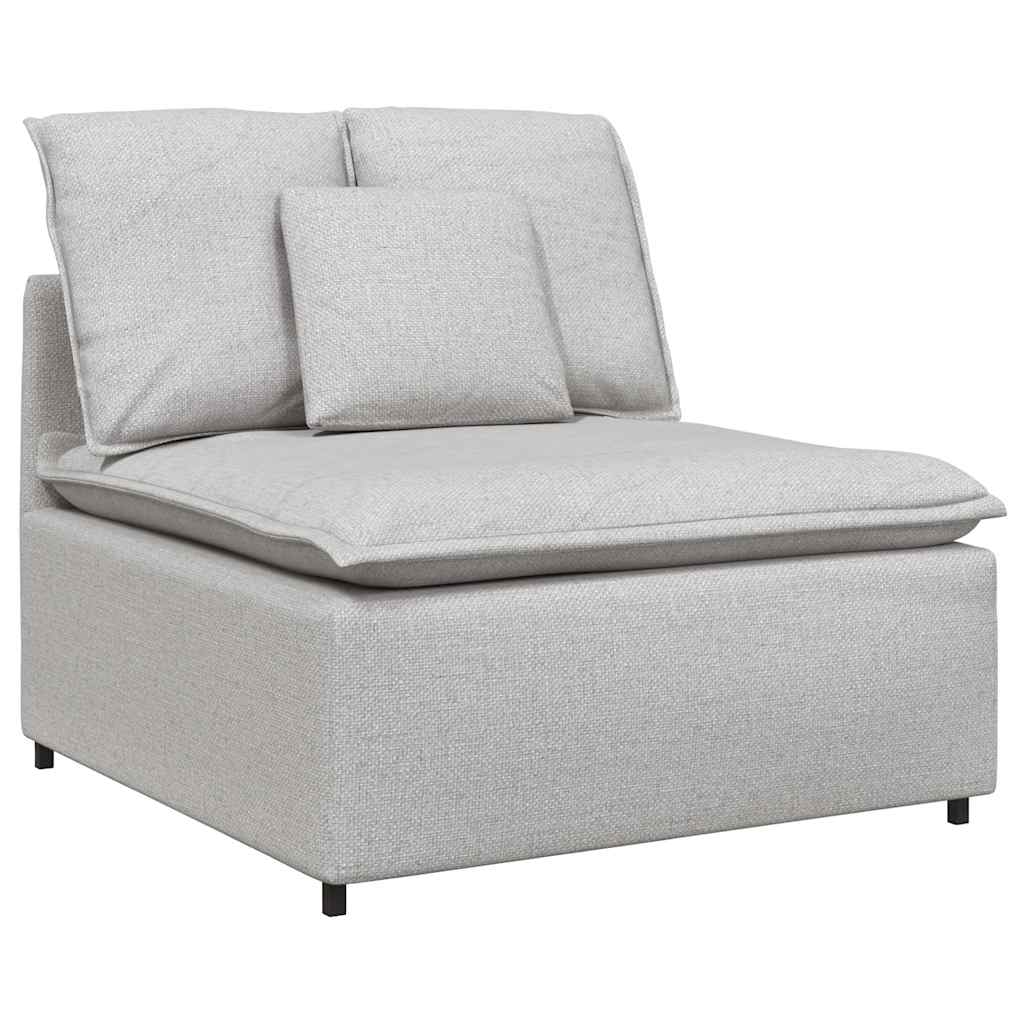 Modular Sofa Center Module with Cushions Cloud Grey 100 Cm