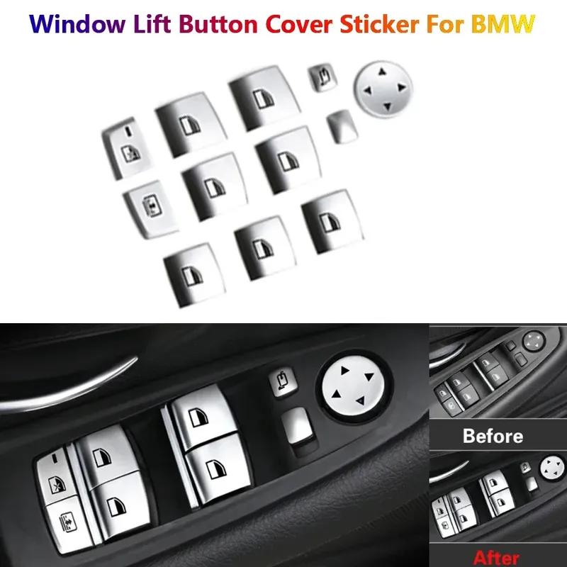 Car Window Lfiter Switch Button Cover Trim For BMW 5 6 7 X3 X4 X5 X6 F10 F07 F11 F01 F02 F06 F12 F25 F26 F15 Interior Mouldings