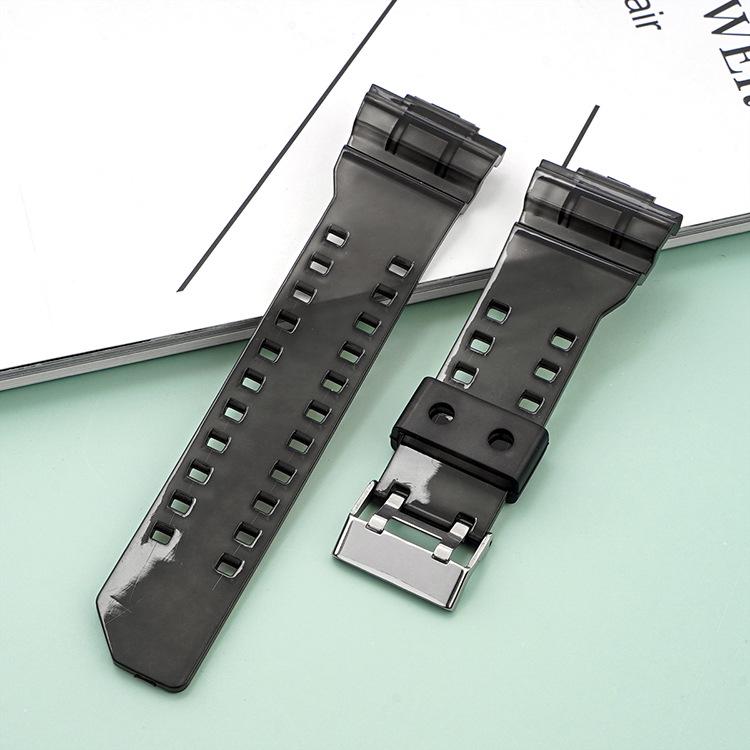 Black Gold Rubber Resin Watch Strap for Casio GA110/400/700/GD120/140