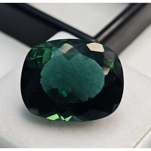 Natural Green Tourmaline 12+ Ct Cushion Cut Certified Fabulous Loose Gemstone