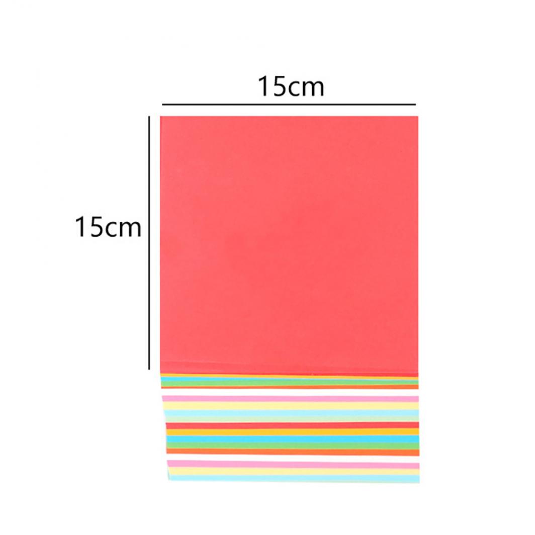 

100шт квадратной двухсторонней цветной бумаги для оригами 15cm 100pcs