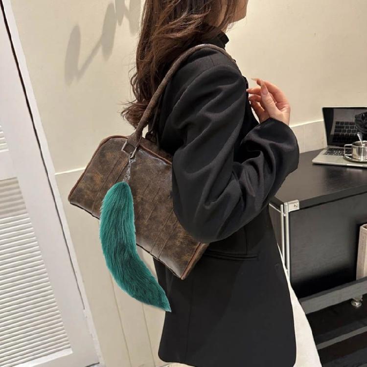 Unique Key Charm Colorful Pendant Animal Tail Pendant Key Ornament Bag Pendant