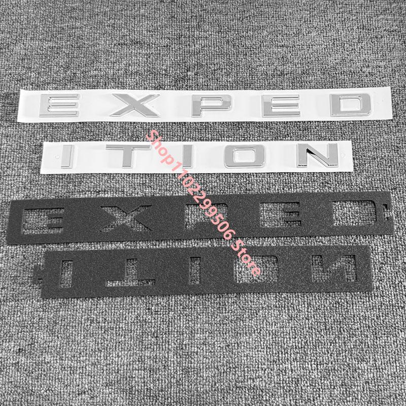 TXDR3 glossy black ABS Car Front Hood Emblem Badge Bonnet Logo Covers Letters Sticker For Ford Expedition Accessories