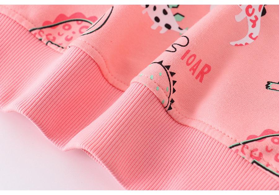 Girls' Autumn Cartoon Cotton Long-Sleeve Sweatshirt