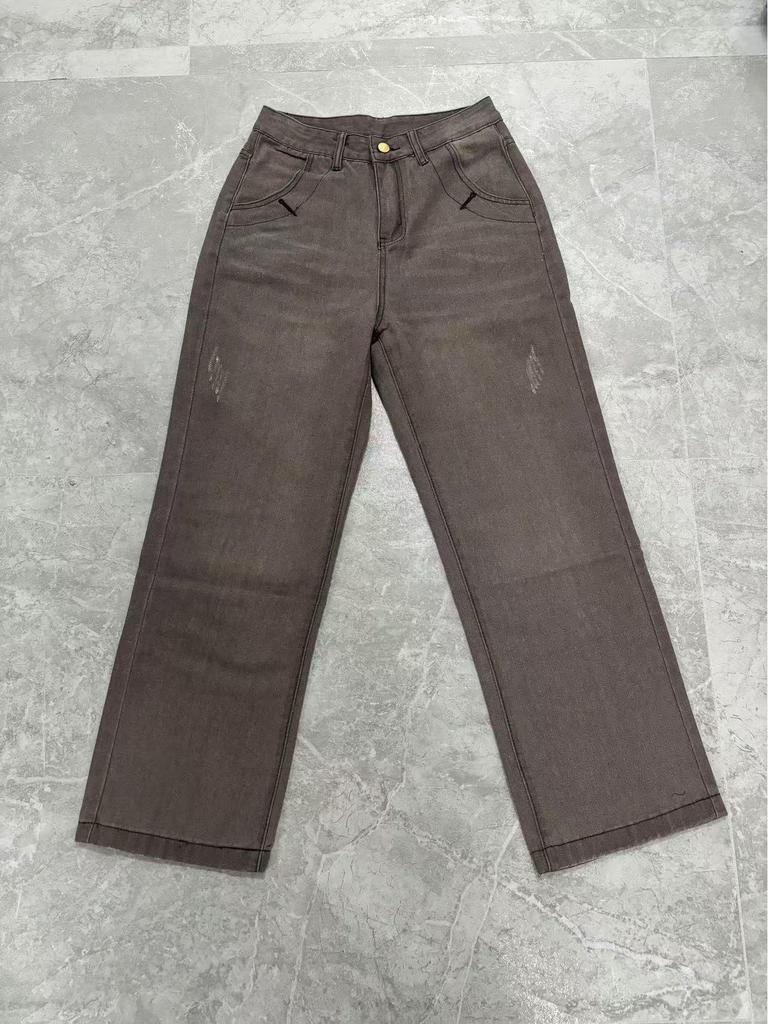 Retro Fashion Wide-Leg Straight Jeans for Women