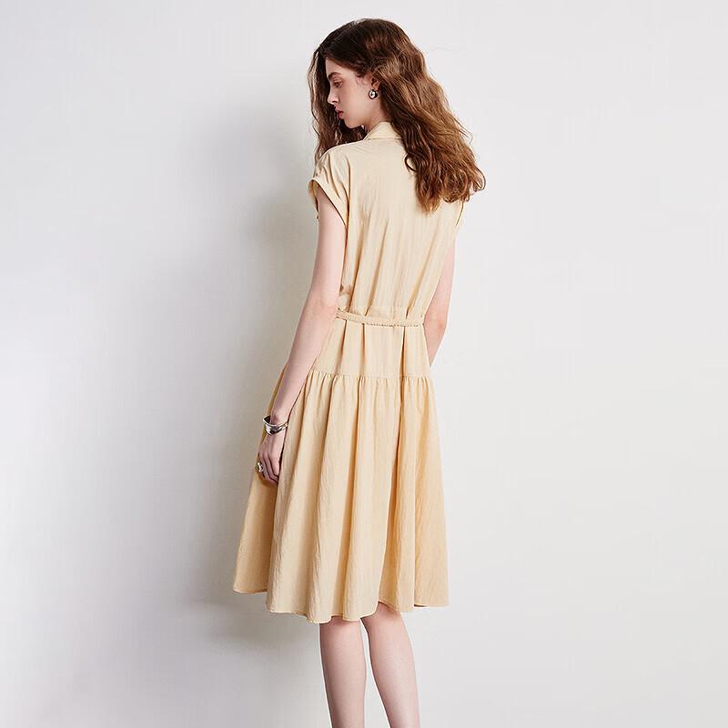 Chuyu Cotton Blend Layered Polo Shirt Dress