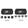 Solar Tire Pressure Monitoring System High Precision Digital TPMS LCD Display Digital Tire Pressure Sensor Security Alarm 400mAh