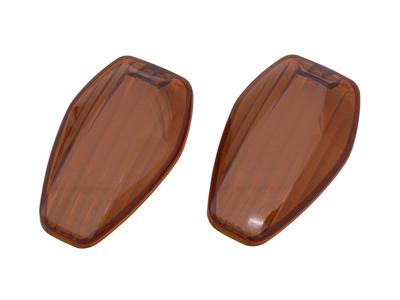 POSH 096051-SP Motorcycle Supplies Spare Turn Signal Lens Orange Light Weight LED 2 Piece Set
