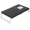 Outdoor Windproof Stove Stand Stainless Steel Camping Stove Foldable Holder TableBlack