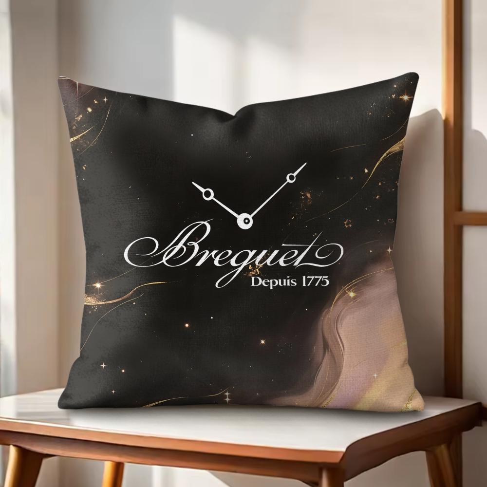 Luxury BBreguet Cushion Cover Natural Linen Organic Fabric DoubleSided Printing Couch Pillow Covers Home Decor
