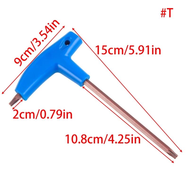 Ergonomic T-Handle Allen Wrench Bike Allen Hexagon Key Wrench Hand Tool
