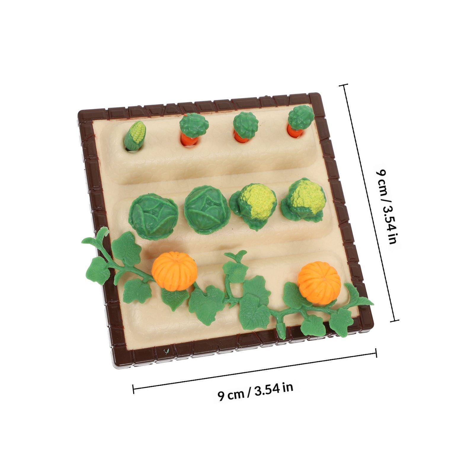 

1Set Mini House Decor Simulation Garden Plots Plastic Sturdy Kids Playing Photography Props DIY Micro Landscape Scene