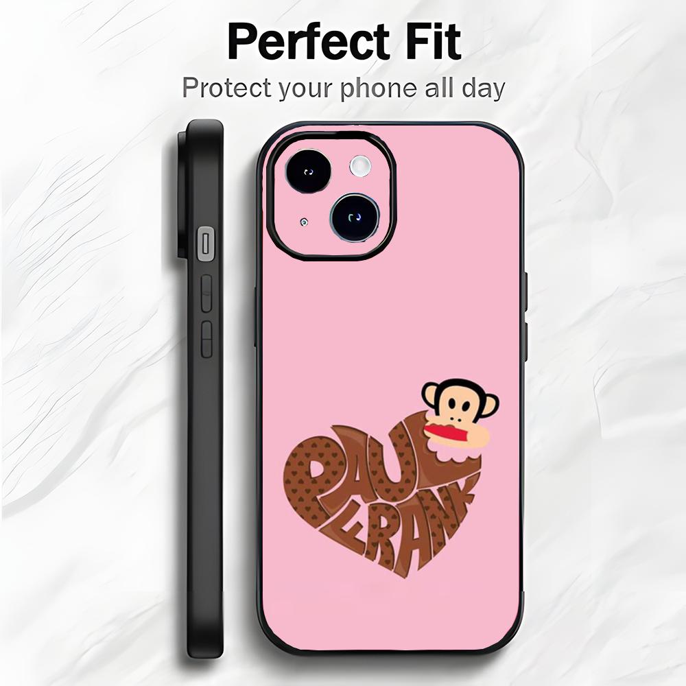 

Cute Fun American Brand P-Paul Frank Phone Case Phone Case Soft Packaging Lightweight For iPhone17 16 15 14 13 ProMax iphone12promax
