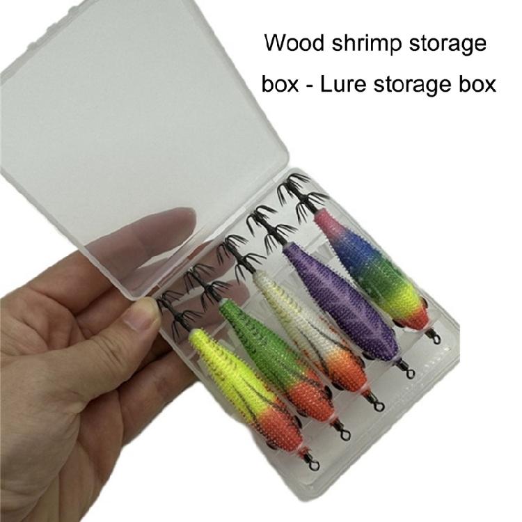 2pcs Fishing Accessory Lure Box Container Squid Baits Separator Shrimp Lure Storage Case Multiple Compartment Baits Box