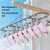 Garment Hanger With Windproof Clip Stainless Steel Sock Dryer For Home Camping Accessory
