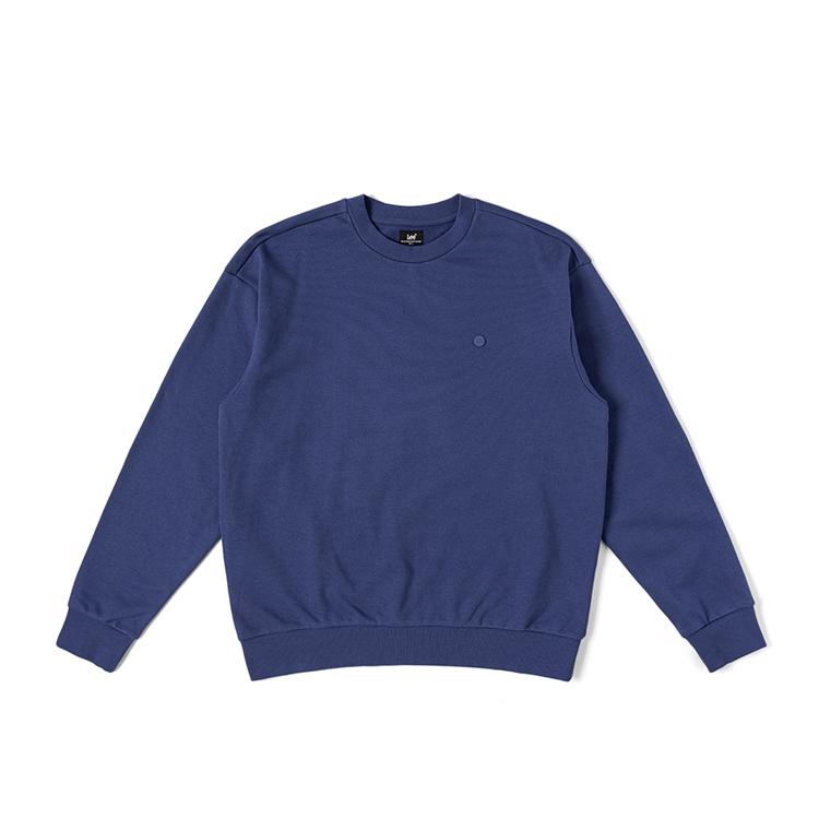 Lee Comfortable Large Logo Patch Sweatshirt Men sweatshirt Blue LMT007837100893A05988