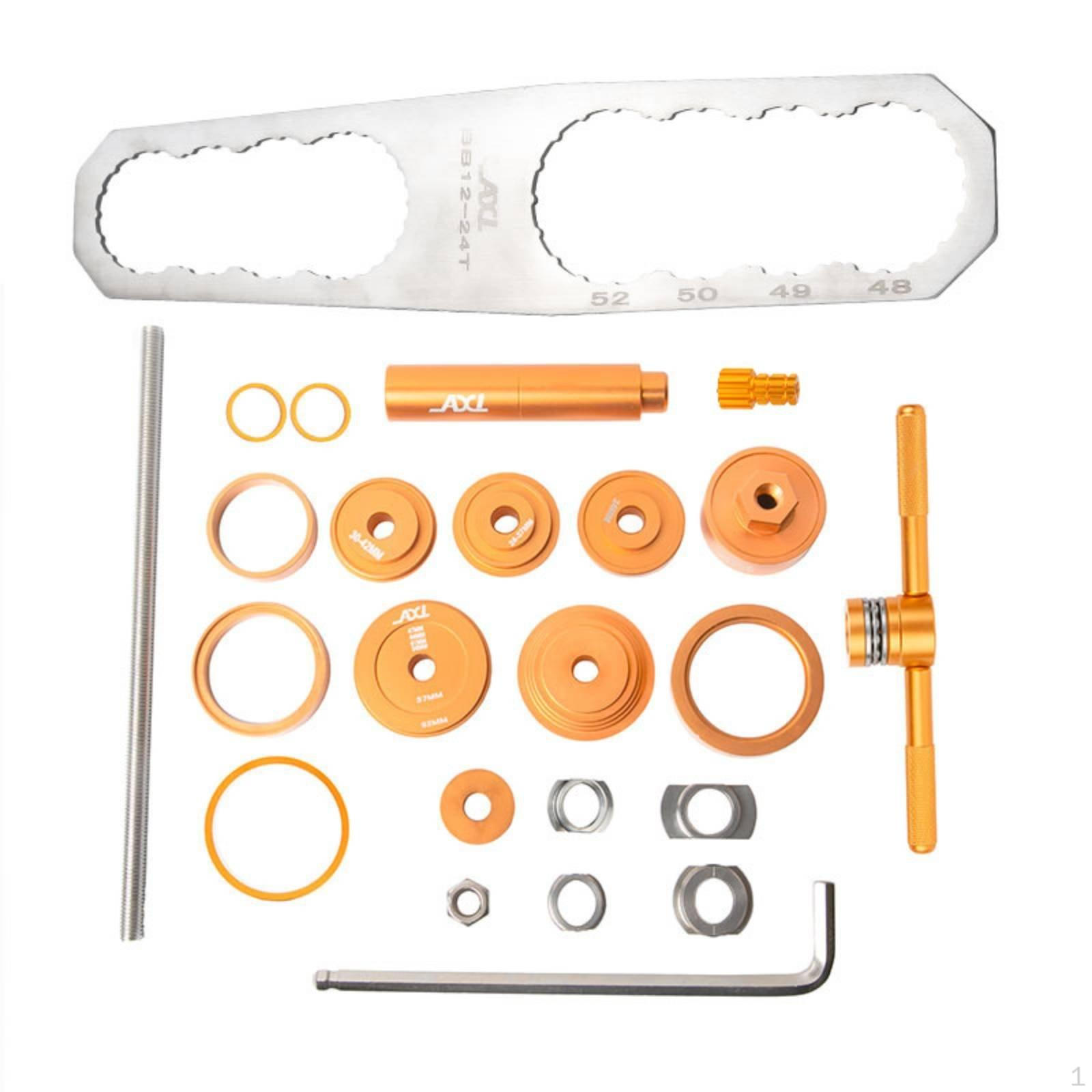 Bike press fitting Tool Set MultiFunctional Bottom Bracket Kit CNC Machined Wheel Hub Bearing without Box