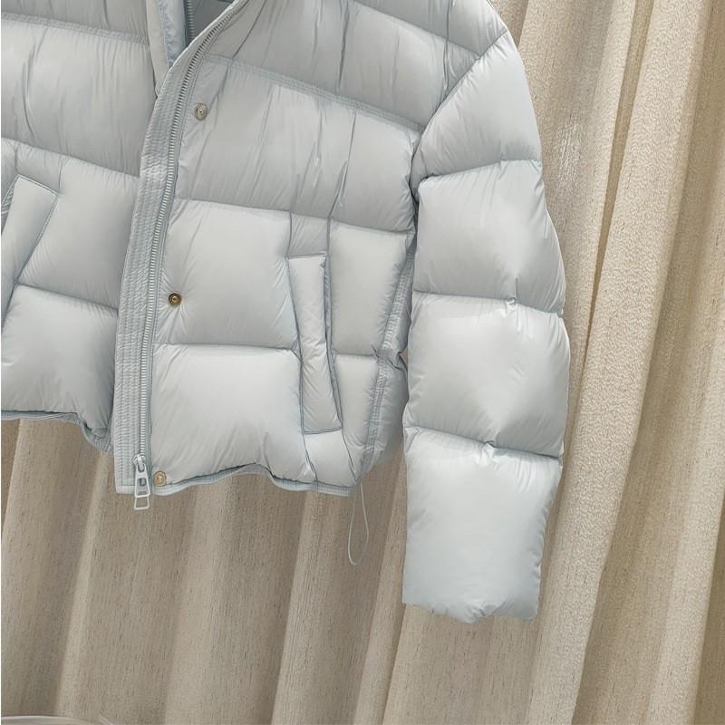 Womens Short Puffer Jacket With Hood Warm Thick Duck Down Coat Oversized Casual Winter Outerwear
