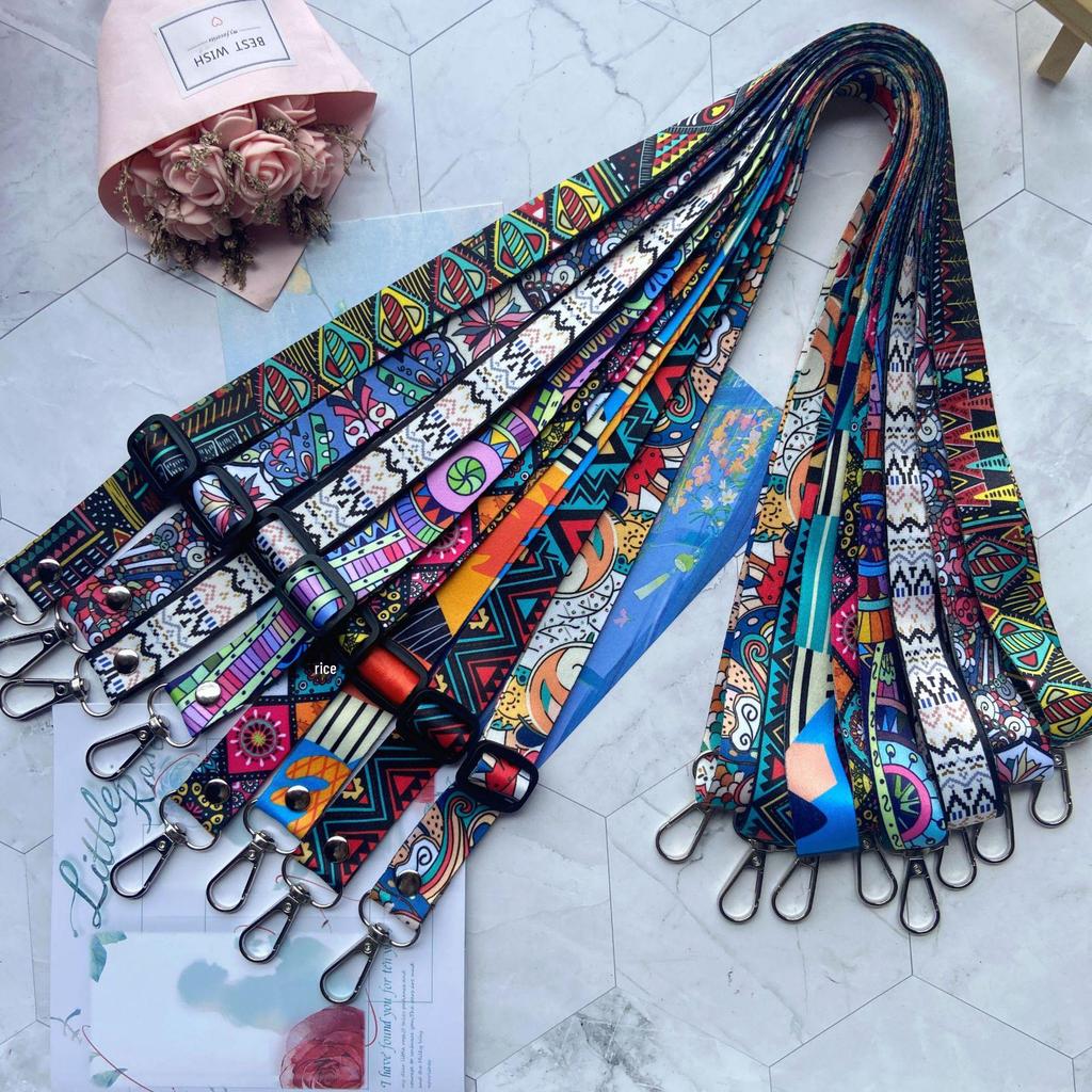 Premium Retro Totem Crossbody Mobile Phone Lanyard - Versatile, Adjustable, and Anti-Lost Design for Neck or Back Wear.