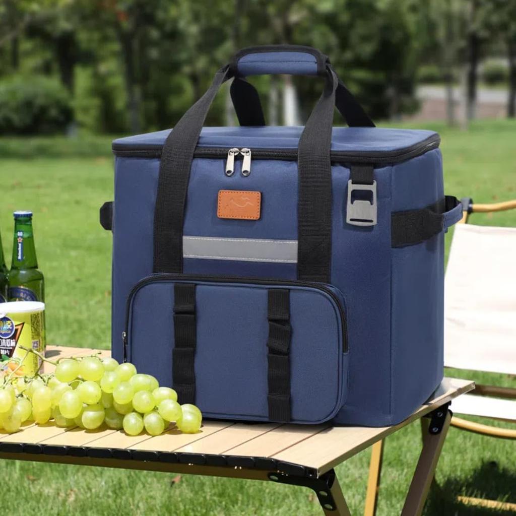 Soft Cooler Insulated Large Capacity Keeps Cold and Perfect for Cherry Blossom Sports Shopping and All Seasons Box, Bag, 40L, Warm, Waterproof,