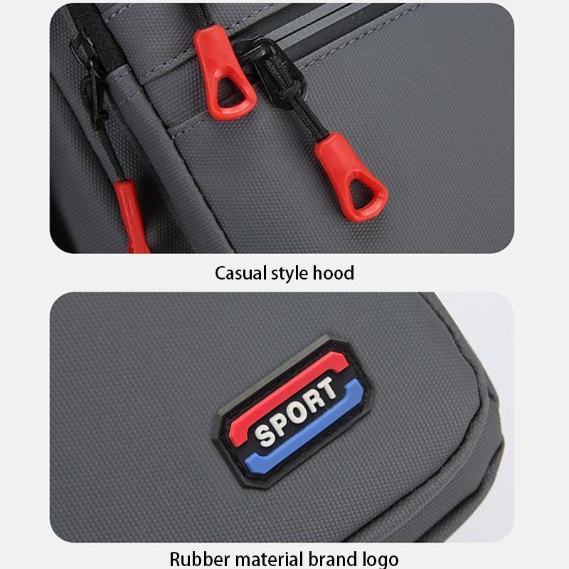 Classic Multi‑pocket Sport Shoulder Bag Durable Water‑resistant Nylon Crossbody Handbag for Men Everyday Casual Wear