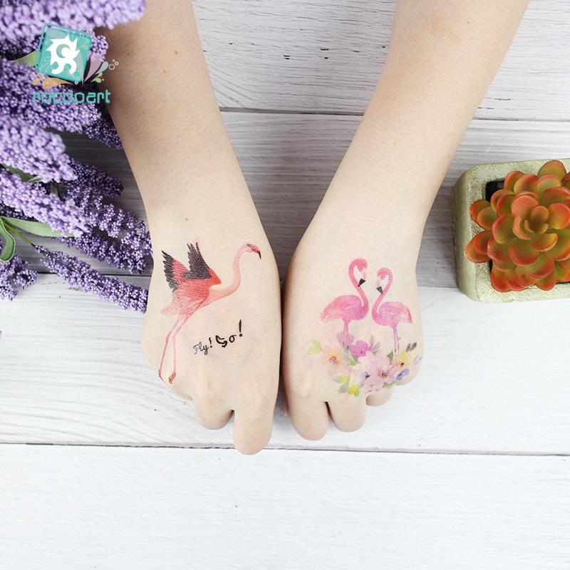 Waterproof Temporary Tattoos for Kids - Flamingo & Unicorn Designs