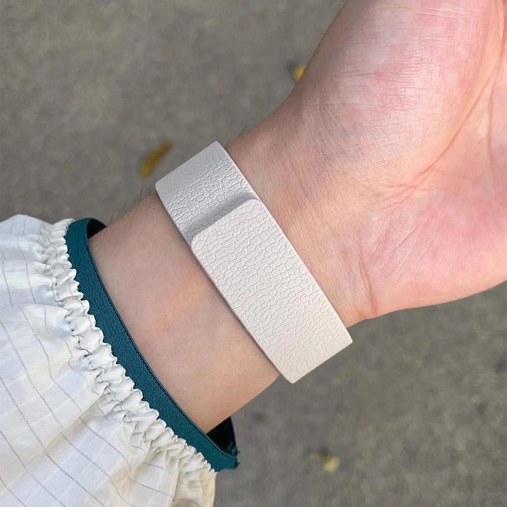 Licsi mintás szíj Huawei watch fit 4 4pro készülékhez Mágneses szilikon hurok szíj Huawei watch fit 3 sport karkötőhöz