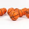 6 Pcs 4Cm Mini Sponge Basketball Toy Pu Stress Relief Ball Kid Sensory Toy Themed Party Toy Kid Indoor And Outdoor Toys