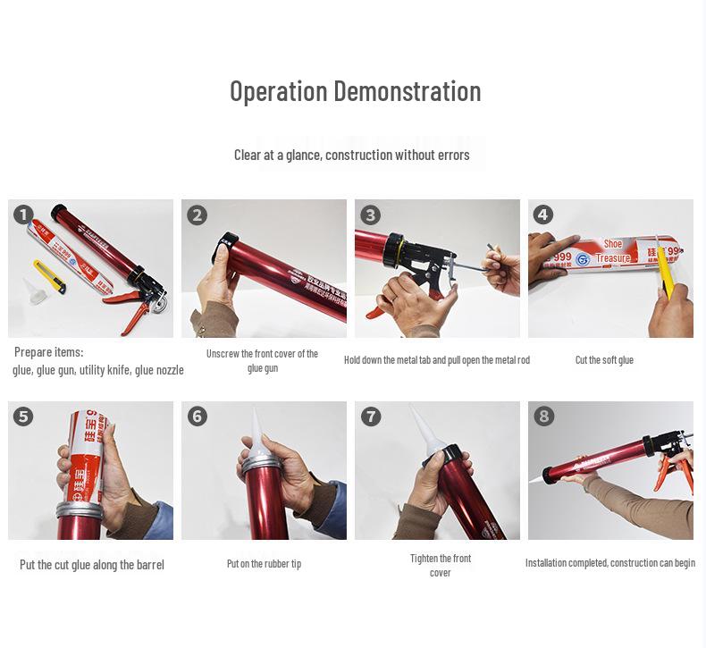 Silikon Bao 999 Strukturdichtstoff: Klebstoff für Aluminium-, Stein- und Glasvorhangfassaden