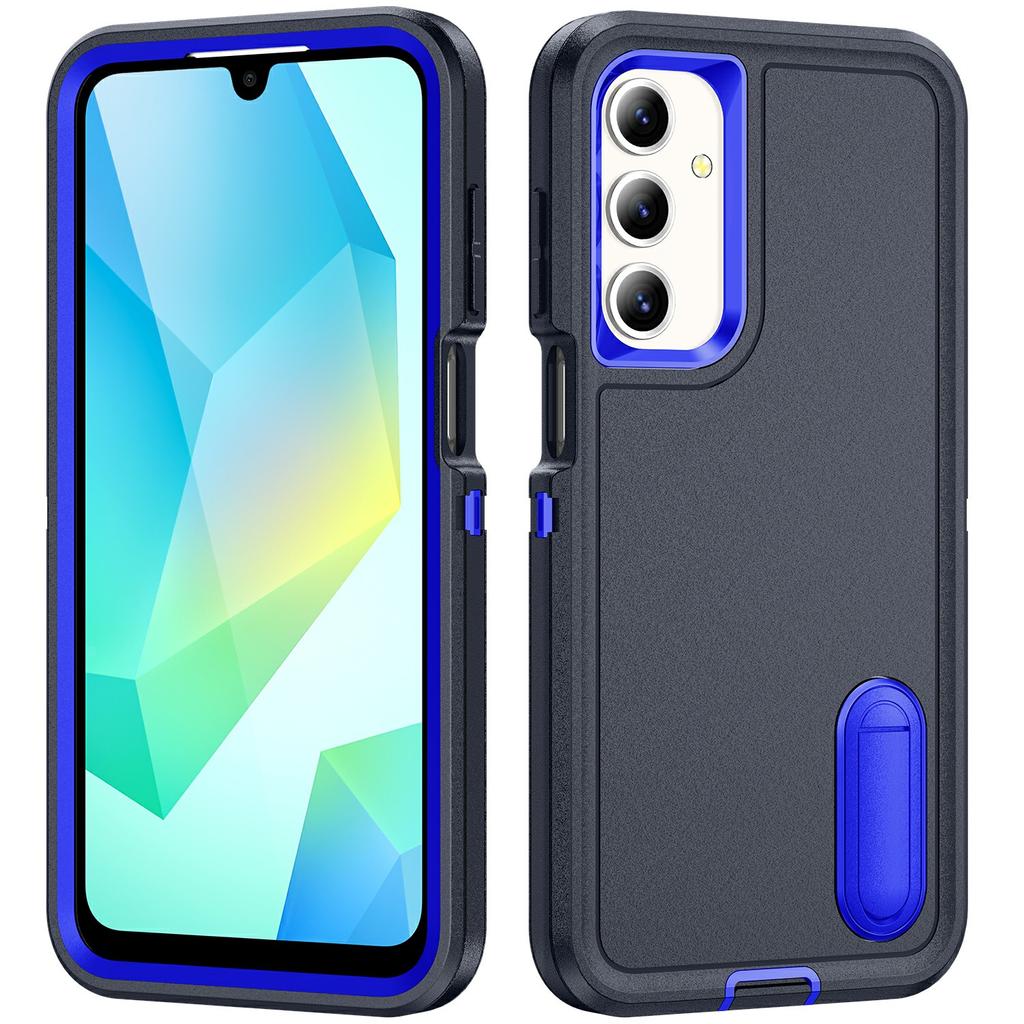 For Samsung Galaxy A16 4G/5G Case Kickstand Phone Cover PC+Silicone+EVA 3-in-1 Design