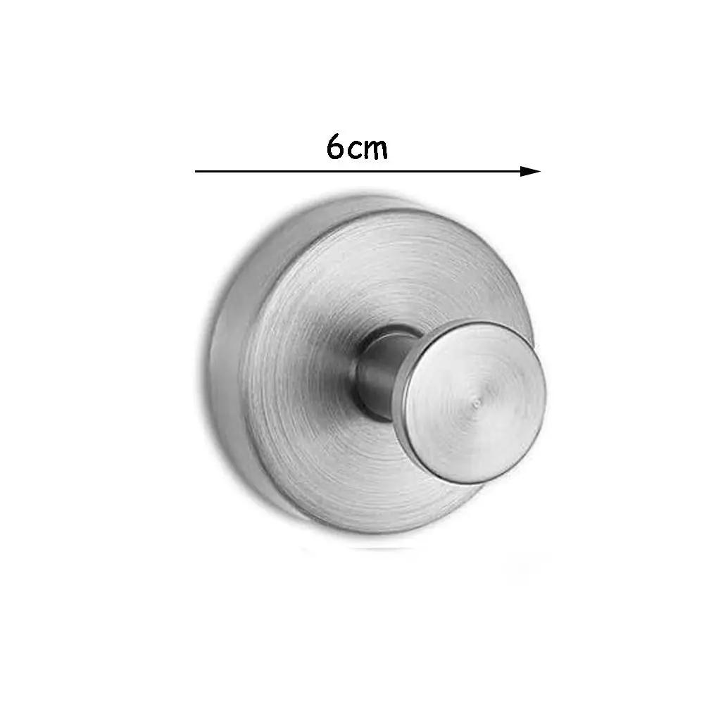 Traceless Suction Cup Hooks for Wreaths Stainless Steel No-Drill Holder Shower Hook Bathroom Clothes and Hats Door Hooks