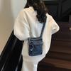 Denim Phone Purse Small Organizer Crossbody Bag for Dating Commuting Traveling