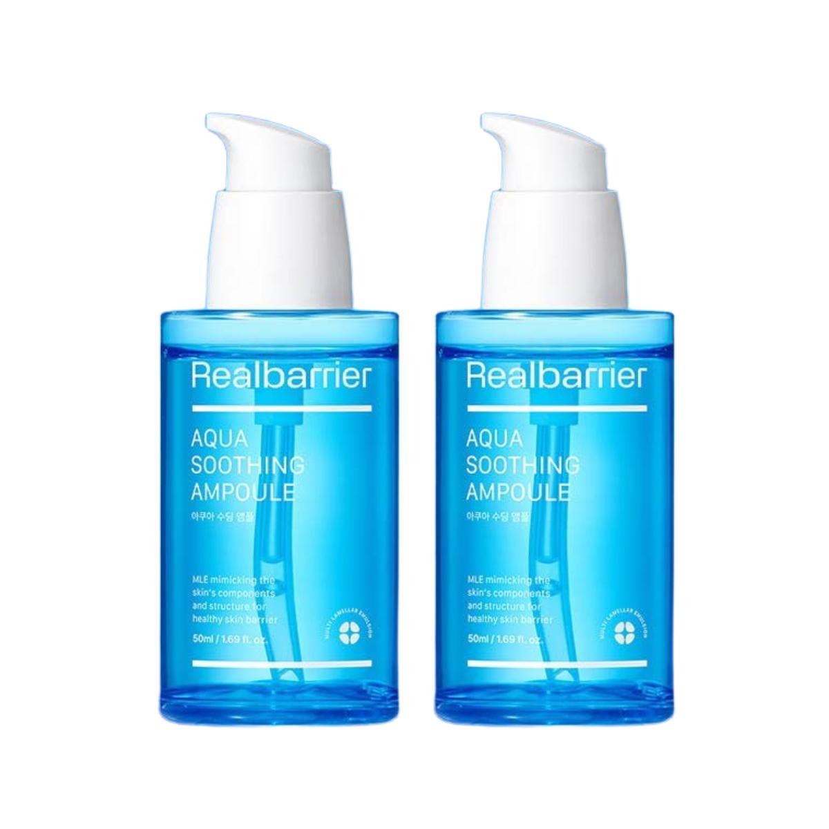 

Real Barrier Aqua Soothing Ampoule Deep Hydration & Skin Barrier Strengthening Double Pack (50ml x 2ea)